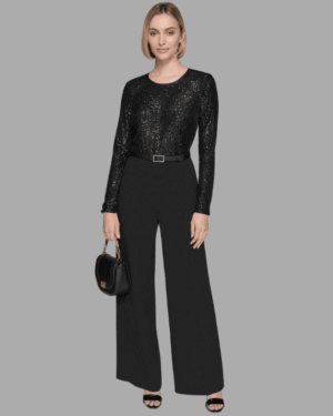 KARL LAGERFELD Sequin Bodice Jumpsuit