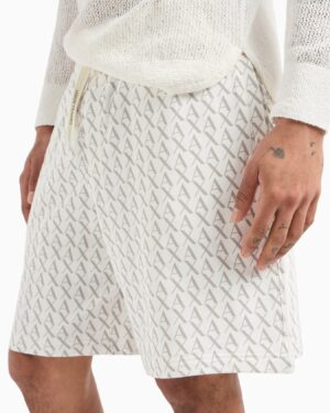 Capsule All Over Logo Trousers in flowing fabric