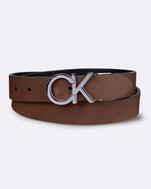 Calvin Klein Monogram Logo Plaque Reversible Belt