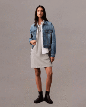 Calvin Klein Monogram Logo Sleeveless T-Shirt Dress