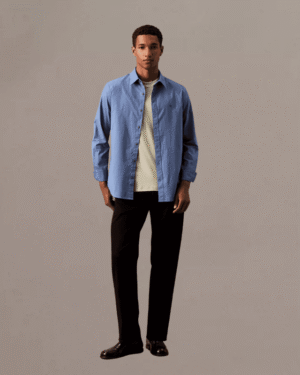 Calvin Klein Solid Oxford Classic Button-Down Shirt