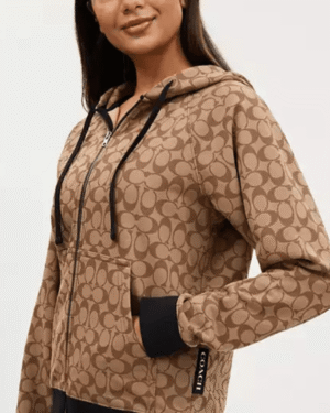 Coach All Over Signature Zip Hoodie