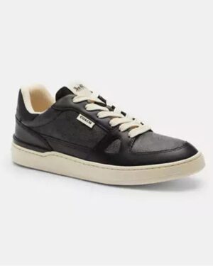 Coach Clip Court Low Top Sneaker In Signature Canvas