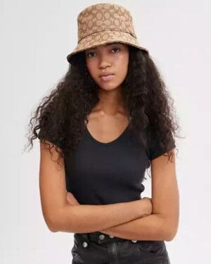 Coach Signature Jacquard Bucket Hat