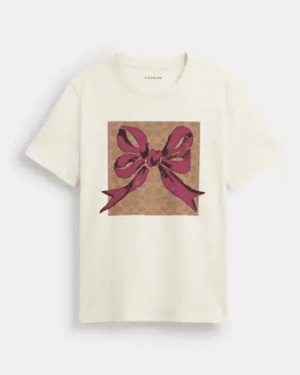Coach Signature Square Bow T Shirt