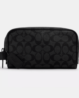 Coach Small Travel Kit In Signature Canvas