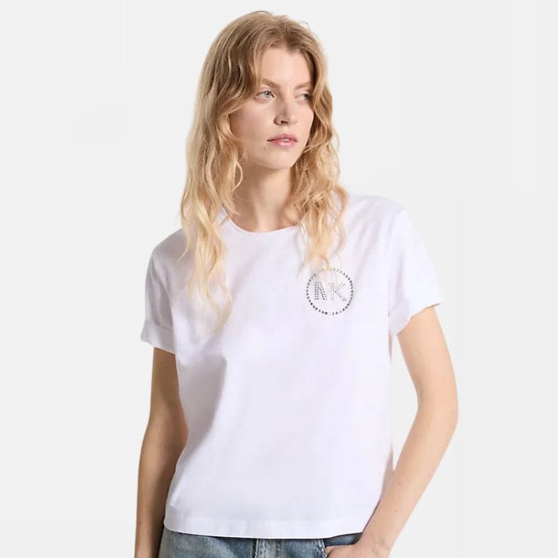 Embellished Logo Organic Cotton T-Shirt
