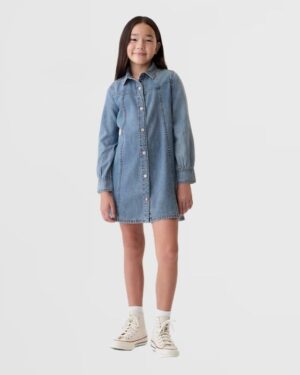 GAP Kids Denim Western Shirtdress