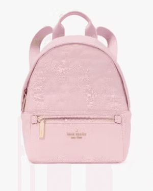 Kate Spade Flower Quilted Fabric Small Backpack