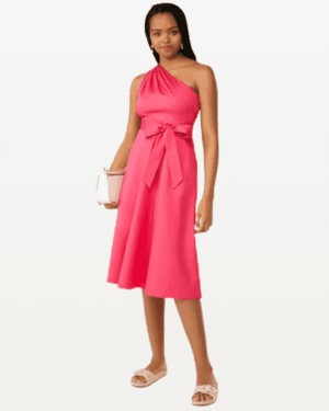 Kate Spade Poplin One-shoulder Dress