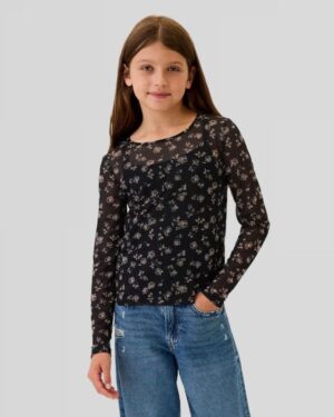 Kids Floral Mesh Top by GAP