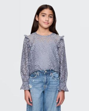 Kids Ruffle Lace Top by GAP