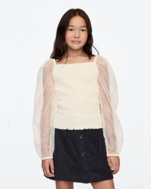 Kids Smocked Puff-Sleeve Top by GAP
