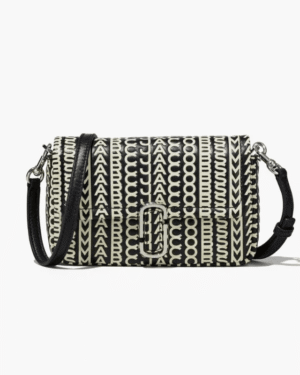 Marc Jacobs Monogram Leather J Marc Mini Bag Shoulder Bags Black/White -Exclusive