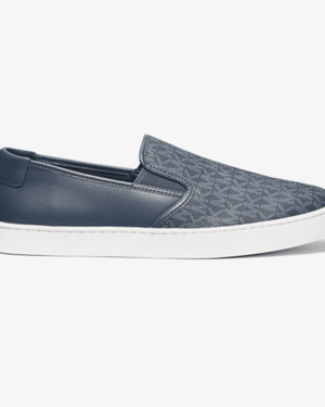Micheal Kors Cal Logo and Leather Slip-On Sneaker