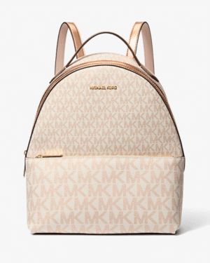 Micheal Kors Sheila Medium Two-Tone Signature Logo Backpack