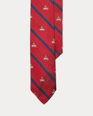 Striped Silk Repp Narrow Club Tie Polo Ralph Lauren