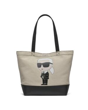 CANNES KARL HEAD EAST-WEST CANVAS TOTE