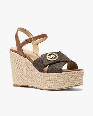 Hannah Signature Logo Wedge Sandal