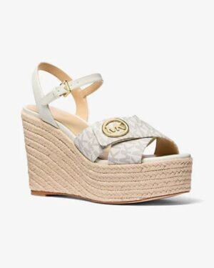 Hannah Signature Logo Wedge Sandal