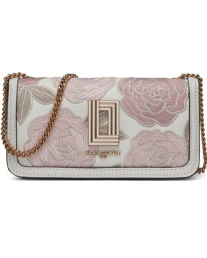KOSETTE WOC SHOULDER BAG WITH EMBROIDERED FLOWERS
