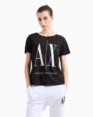 Relaxed fit T-shirt with round neck and logo