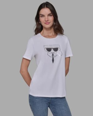 SEQUIN KARL HEAD TEE