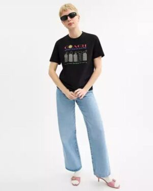 Collage Graphic T Shirt In Organic Cotton