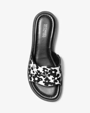 Hannah Sequined Floral Print Slide Sandal*Exclusive Range