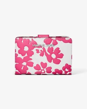 Jet Set Medium Floral Print Bi-Fold Wallet