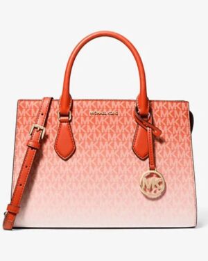 Sheila Medium Ombré Signature Logo Satchel