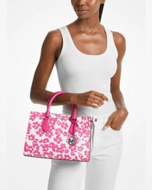 Sheila Medium Sequined Floral Print Satchel*Exclusive Range