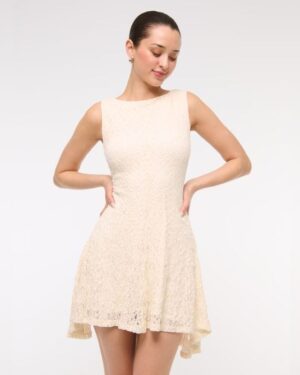 Slash Lace Mini Dress