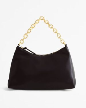 Vegan Leather Chain Bag
