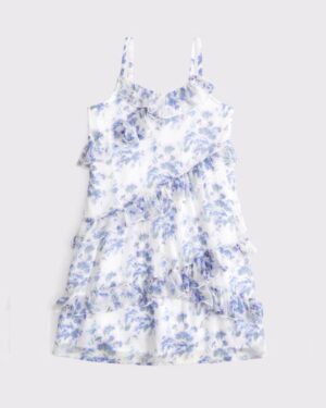 ruffle mini dress