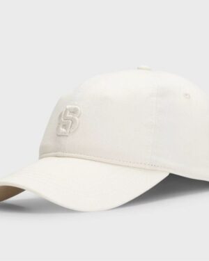 Cotton cap with embroidered Double B monogram