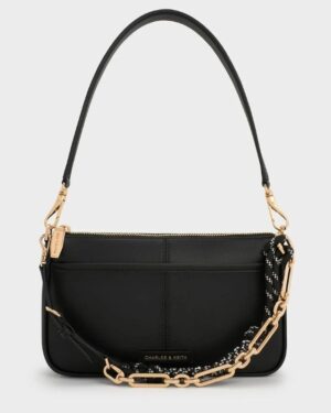 NEW* Addison Knotted-Rope Shoulder Bag - Black