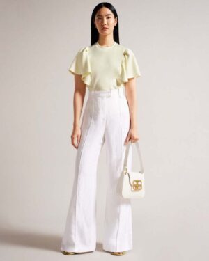 Ted Baker NIKILAA Boxy Tshirt with Angel Sleeves Women Casual Tops & Tees White*Limited Stock