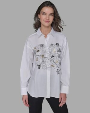 WHIMSY WHITE POPLIN SHIRT
