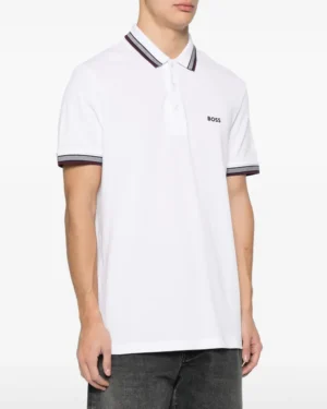 BOSS embroidered-logo cotton polo shirt