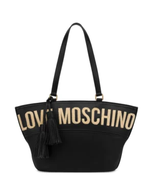 Final Sale*Love Moschino logo-embroidered shoulder bag