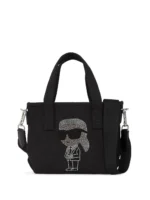 Karl Lagerfeld Ikon rhinestones tote bag
