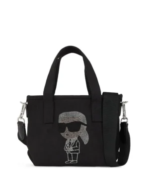 Karl Lagerfeld Ikon rhinestones tote bag