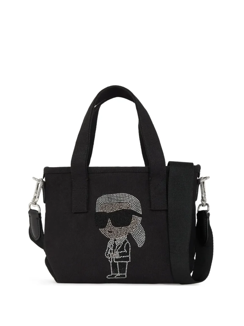 Karl Lagerfeld Ikon rhinestones tote bag