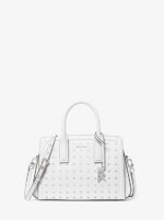 Laila Small Studded Leather Satchel