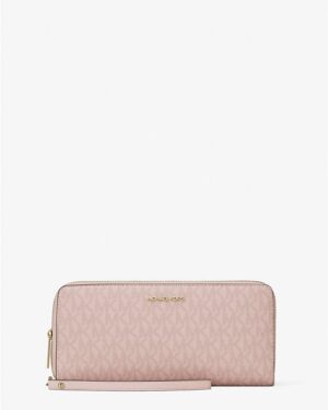 Jet Set Travel Large Signature Logo Continental Wristlet
