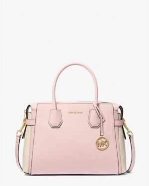 Mercer Medium Color-Block Belted Satchel