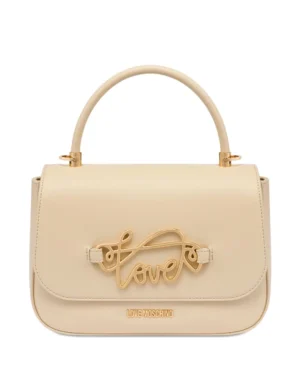 Final Sale*Love Moschino logo plaque shoulder bag