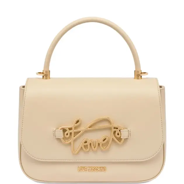 Final Sale*Love Moschino logo plaque shoulder bag