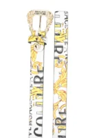 Versace Jeans Couture logo-print leather belt
